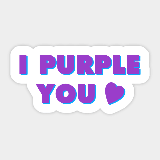 I Purple You BTS quote Sticker by Lani89